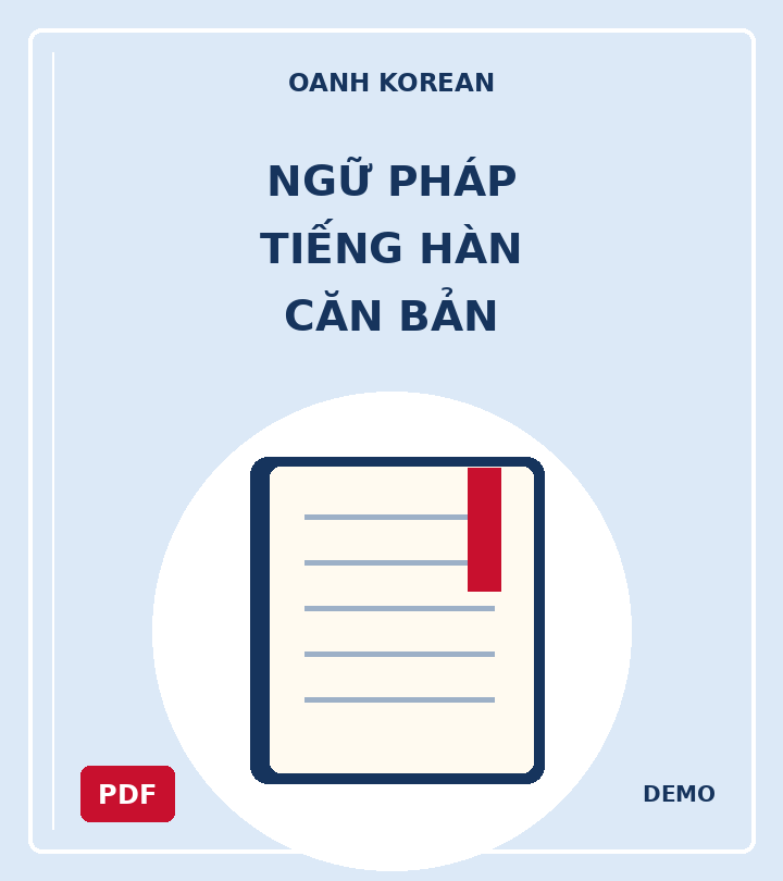 Ngữ pháp tiếng Hàn căn bản (PDF) — DEMO