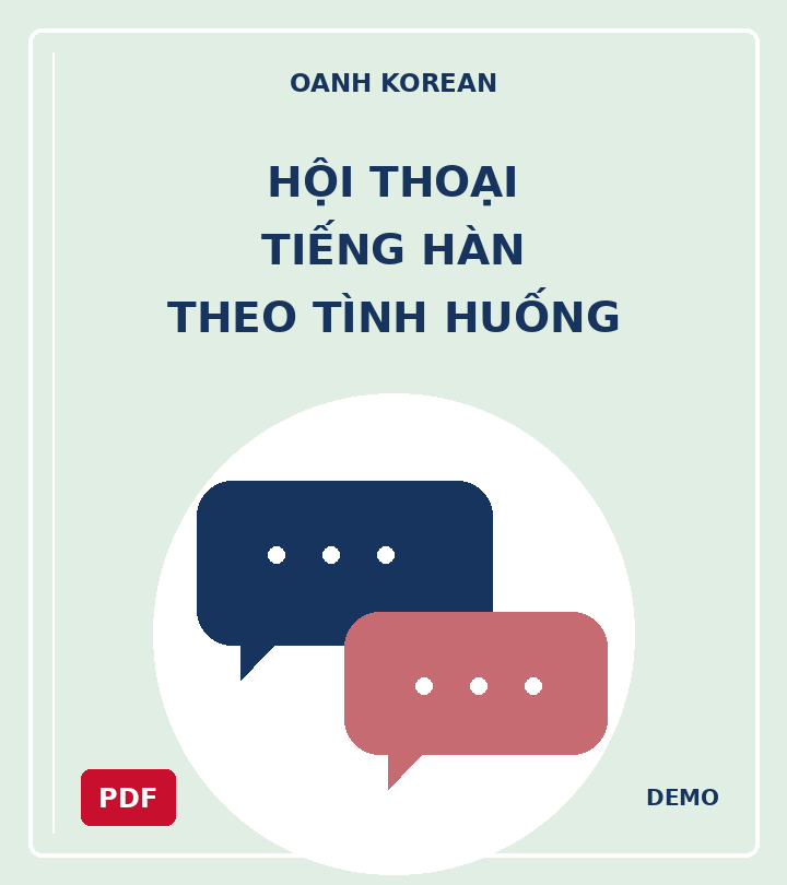Hội thoại tiếng Hàn theo tình huống — DEMO