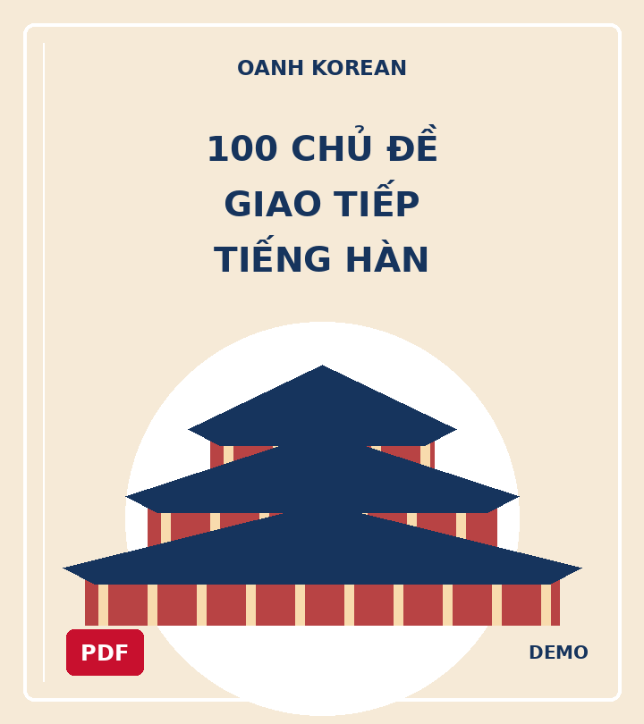 100 chủ đề giao tiếp tiếng Hàn — DEMO