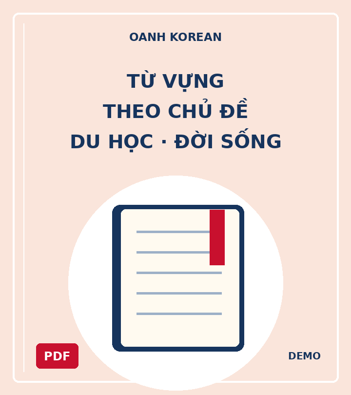 Từ vựng theo chủ đề (du học, công việc, đời sống) — DEMO