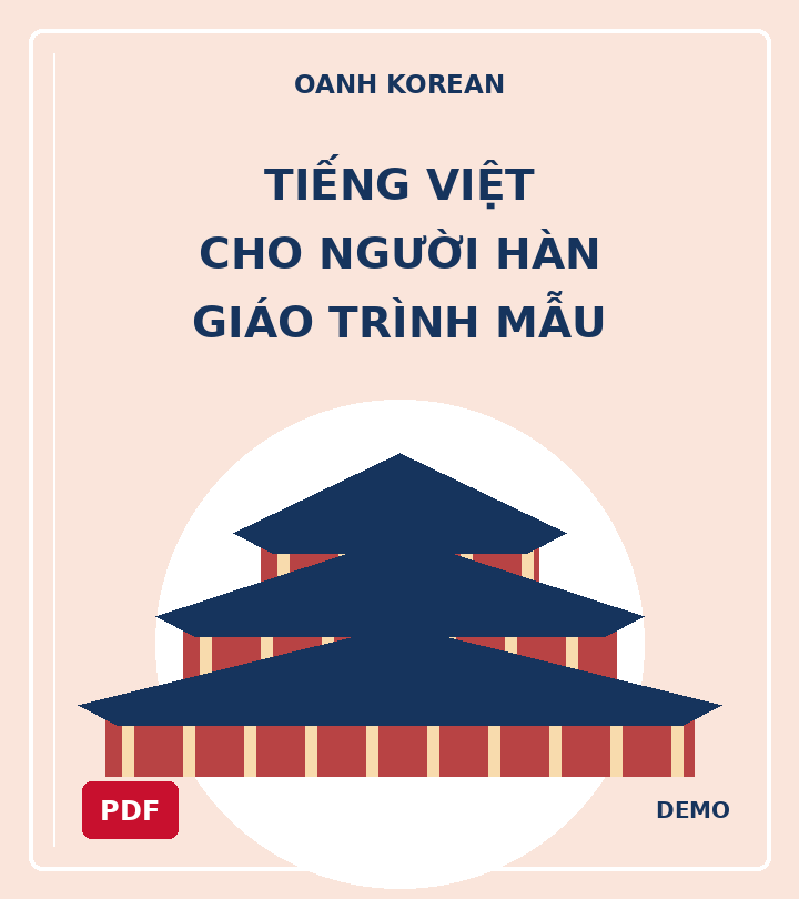 Tiếng Việt cho người Hàn (Giáo trình PDF) — DEMO